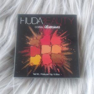 Huda Beauty "Coral Obsessions" eyeshadow with 9 colors. Brand new, never used.